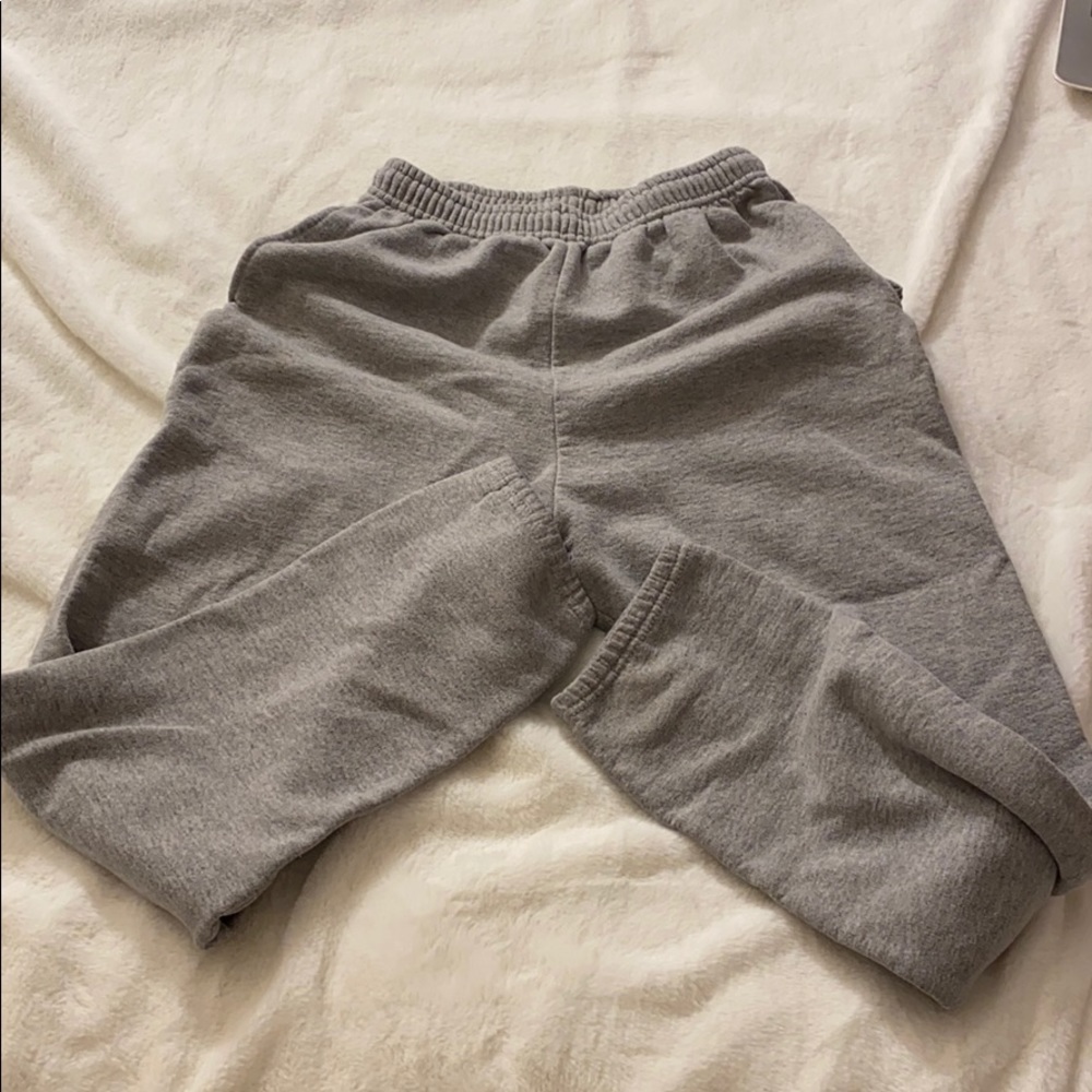 Gray sweatpants
